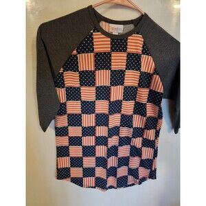 Lularoe Sloan/ size 12/ 4th of July themed/ stars white, blue, red lularoe